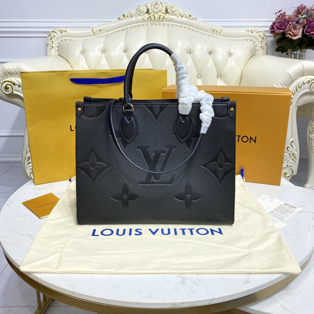 Louis Vuitton ONTHEGO MM Monogram Handbag M45595 Black